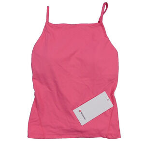 New Lululemon Size 2 Align High Neck Cami Tank SAKP Sakura Pink Shelf Bra Nulu